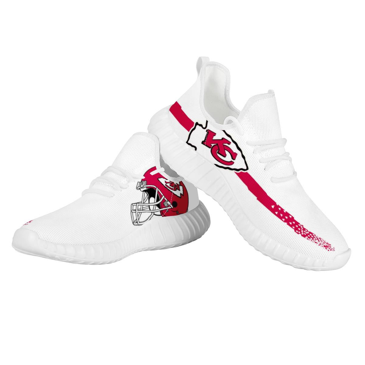 Men's Kansas City Chiefs Mesh Knit Sneakers/Shoes 026 Men's Kansas City Chiefs Mesh Knit Sneakers/Shoes 026